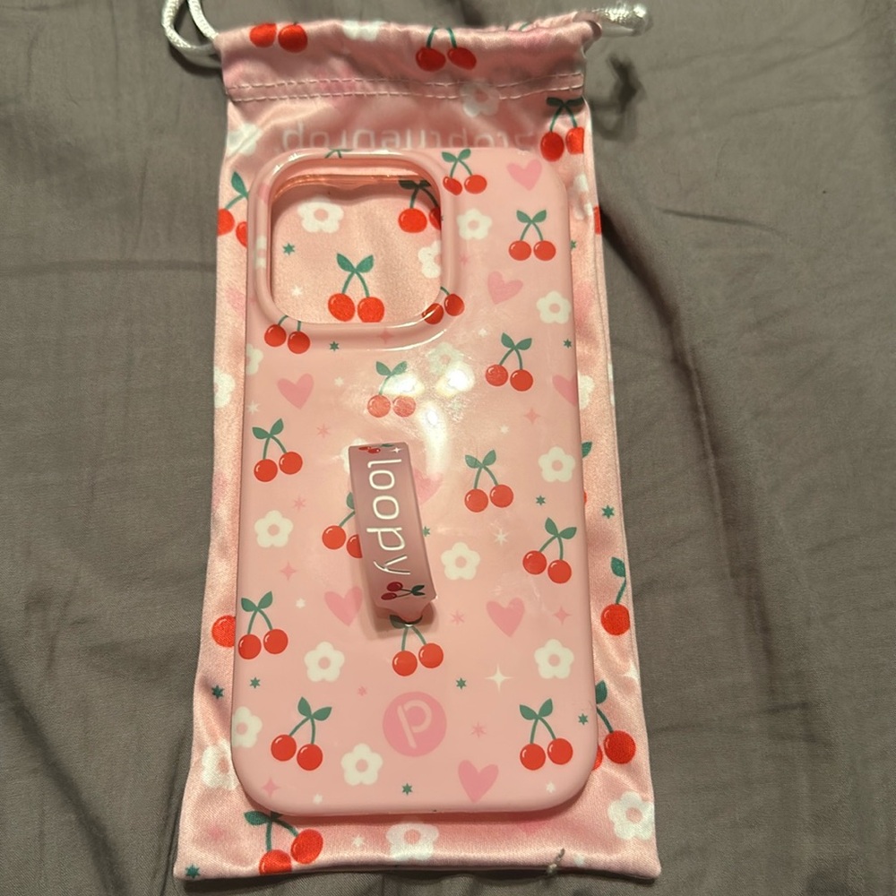 Loopy Original-iPhone 14 Pro-Cherry Cute x Krista Horton | Gloss Edition/Righty